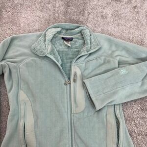 Patagonia R3 Jacket Women Medium Regulator Fleece Hi Loft Full Zip Mint Green